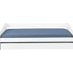Letto Singolo con Cassettone Estraibile Contenitore Salvaspazio 90x190