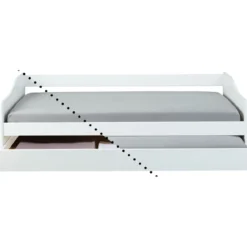 Letto Singolo con Cassettone Estraibile Contenitore Salvaspazio 90x190