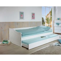 Letto Singolo con Cassettone Estraibile Contenitore Salvaspazio 90x190