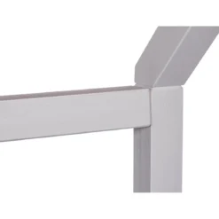 Letto singolo 90x200 cm Bianco con Tetto Doghe