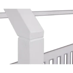 Letto singolo 90x200 cm Bianco con Tetto Doghe