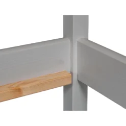 Letto singolo 90x200 cm Bianco con Tetto Doghe