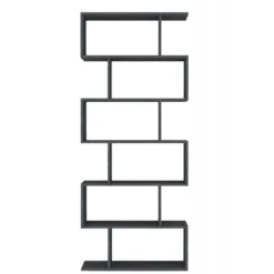 Libreria a Giorno Mobile in Legno per Ufficio Moderno Grigio Report