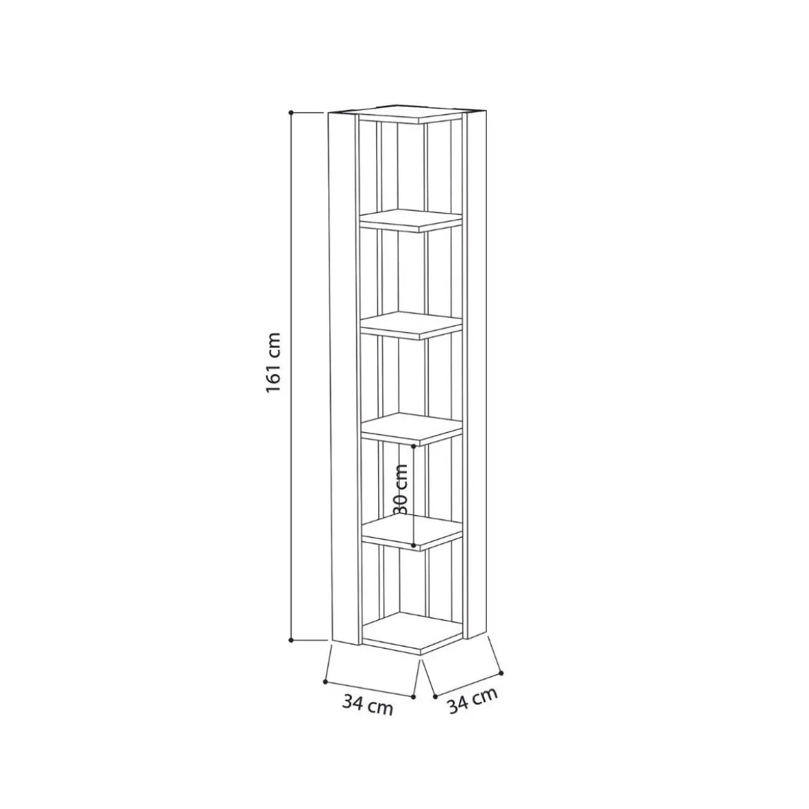 Libreria Angolare Arredamento Minimal Casa Salotto
