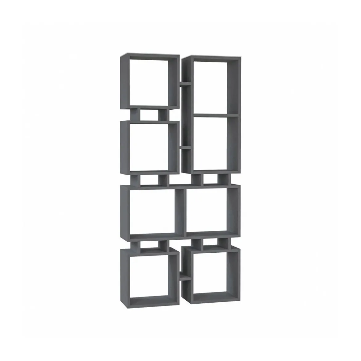Libreria Antracite Moderna Design a Cubi per Arredamento Salone