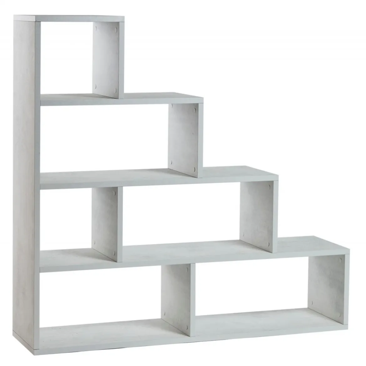 Libreria a Scala Bianco Vani Moderna Mensole Scaffale Ufficio Studio