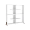 Libreria Bianca Moderna Arredamento Minimal Salotto