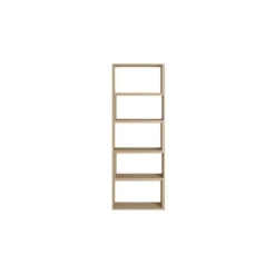 Libreria Estensibile Moderna Angolare Rovere