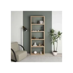 Libreria Estensibile Moderna Angolare Rovere