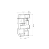 Libreria in Legno Cemento Orizzontale Verticale Bifacciale Moderna