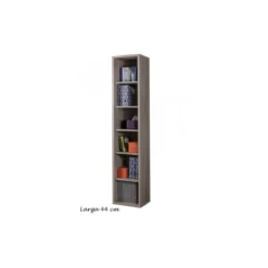 Libreria in Legno 5 Ripiani Alta Scaffali Ufficio Moderna Design Studio Camera