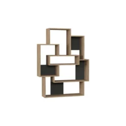 Libreria in Legno Rovere Moderna Salone e Ingresso
