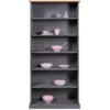 Libreria Mobile con 5 Ripiani in Legno Moderna Alta 190 per Studio