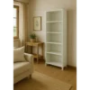 Libreria Moderna 70x29x190 cm Bianca con Ripiani Regolabili