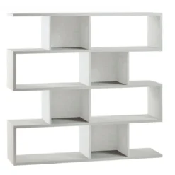 Libreria Modulare Bianco a Giorno Moderna Mensole Scaffale Ufficio Studio