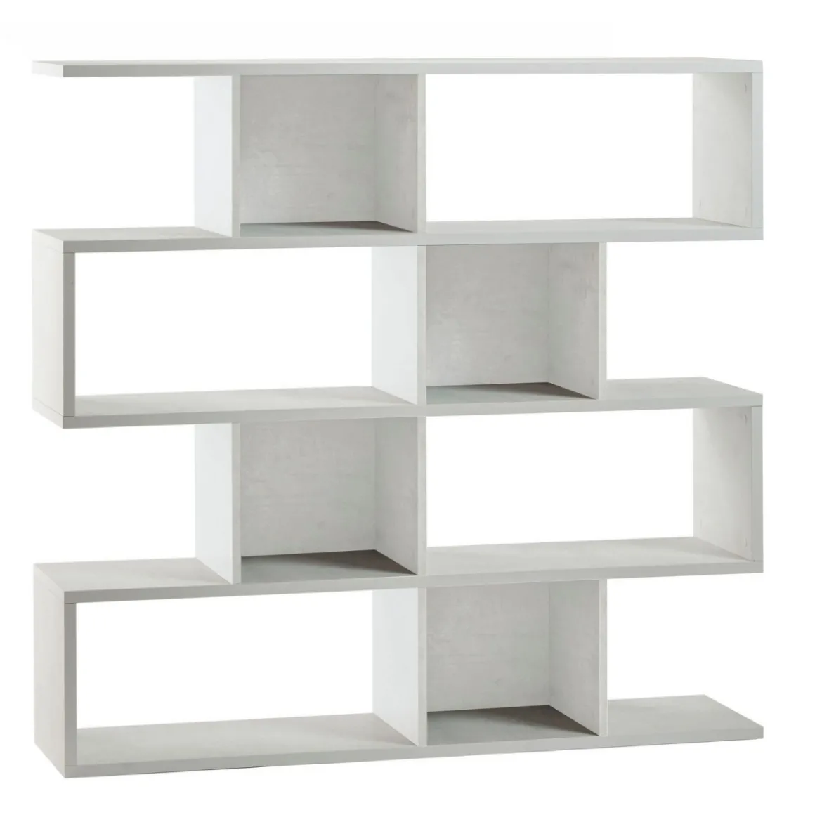 Libreria Modulare Bianco a Giorno Moderna Mensole Scaffale Ufficio Studio