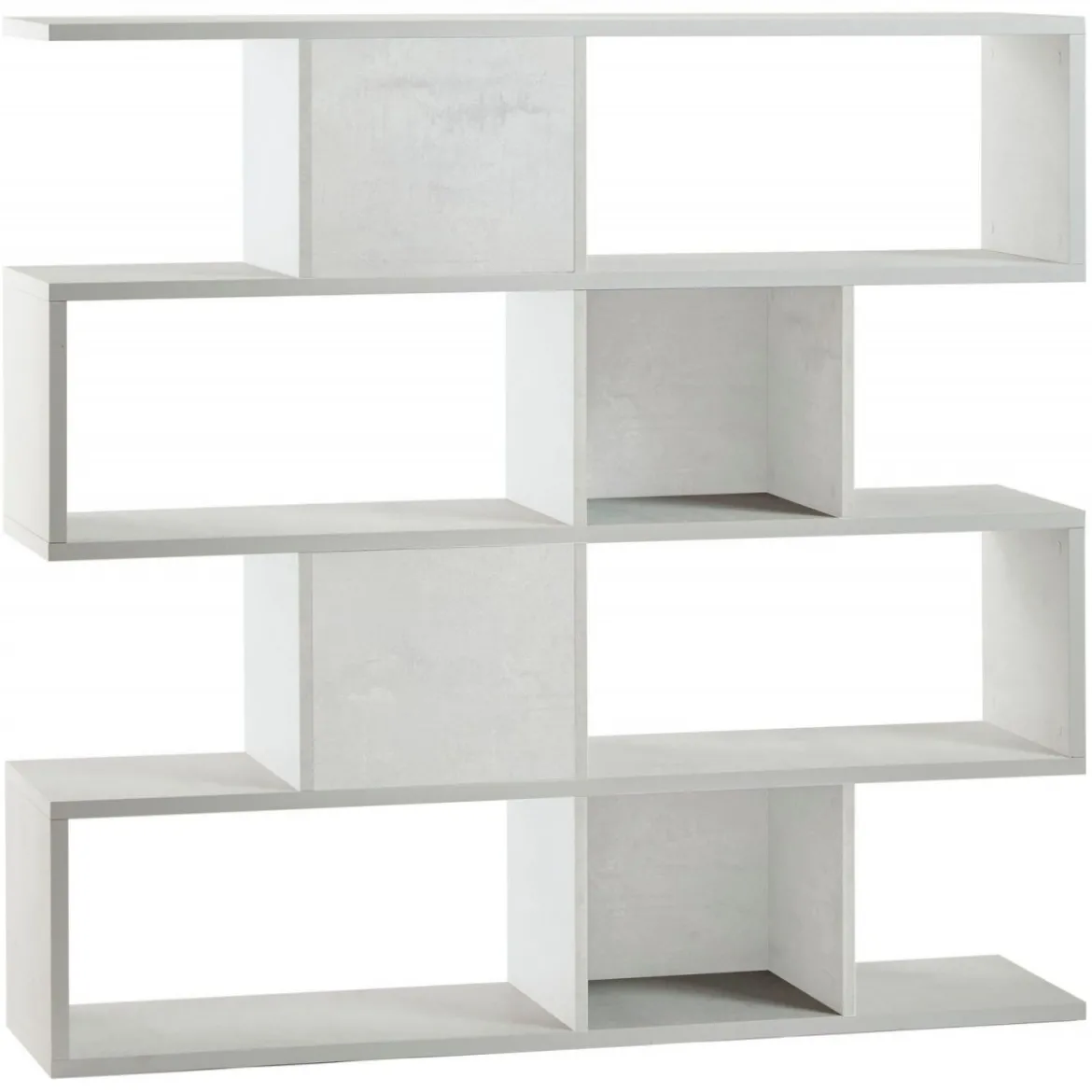 Libreria Modulare Bianco a Giorno Moderna Mensole Scaffale Ufficio Studio