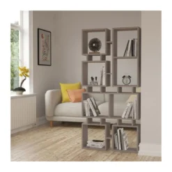 Libreria Tortora Moderna Design a Cubi per Arredamento Salone