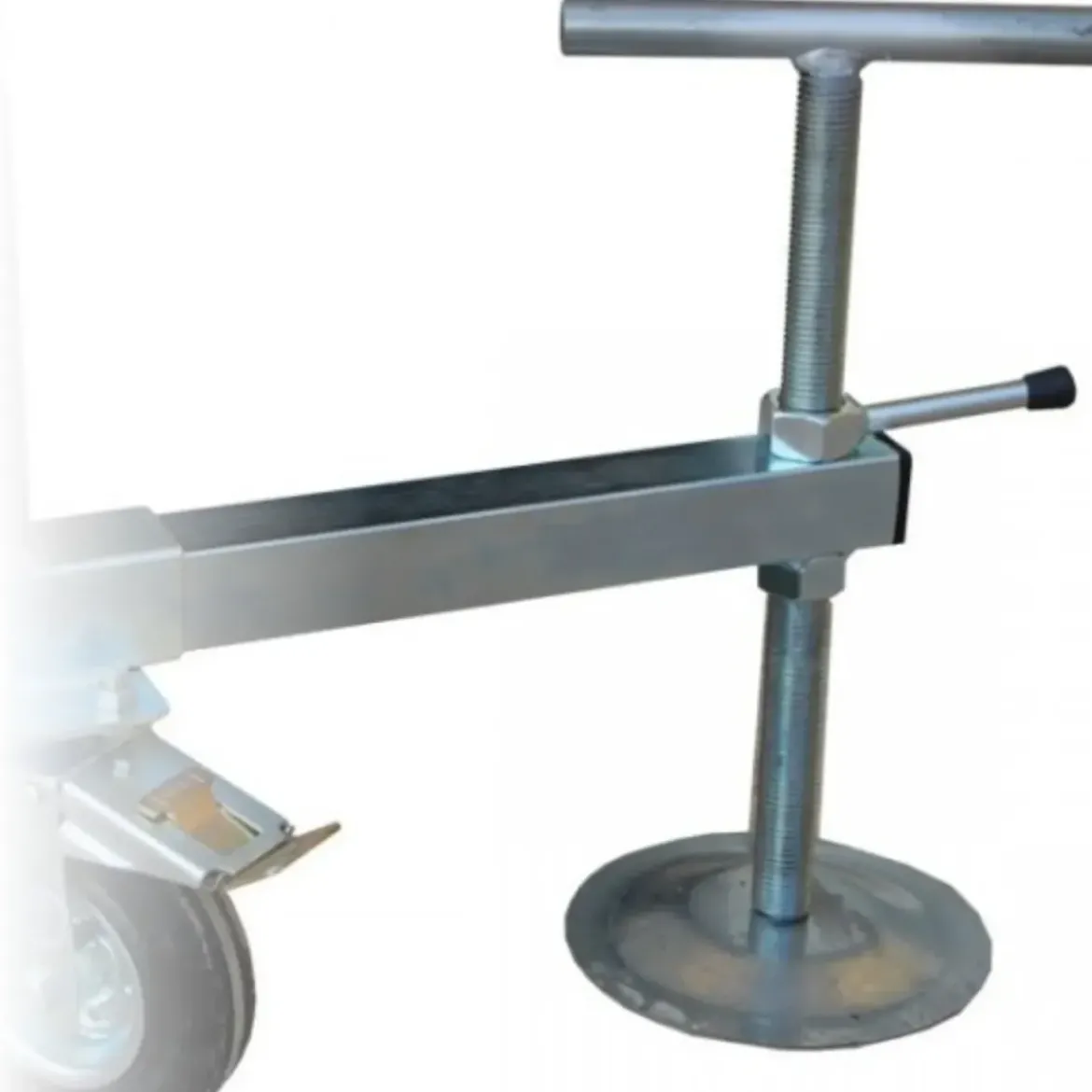 Livellatore a Vite Corsa 12 cm Tubolare 45x45 mm Trabattelli Ponteggi