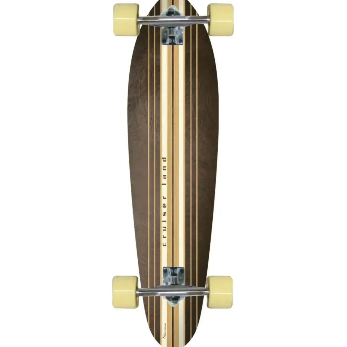 Longboard 95x24 Acero 8 Strati Skateboard Kicktail Cuscinetti ABEC 7