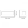 Luce da Parete Intec Lampada a Muro Applique Verniciabile in Gesso Bianco