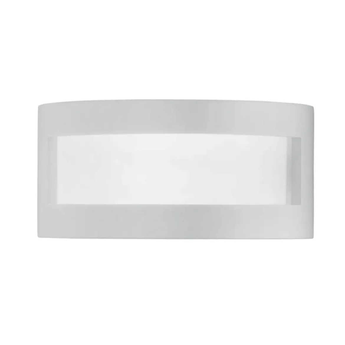 Luce da Parete Intec Lampada a Muro Applique Verniciabile in Gesso Bianco