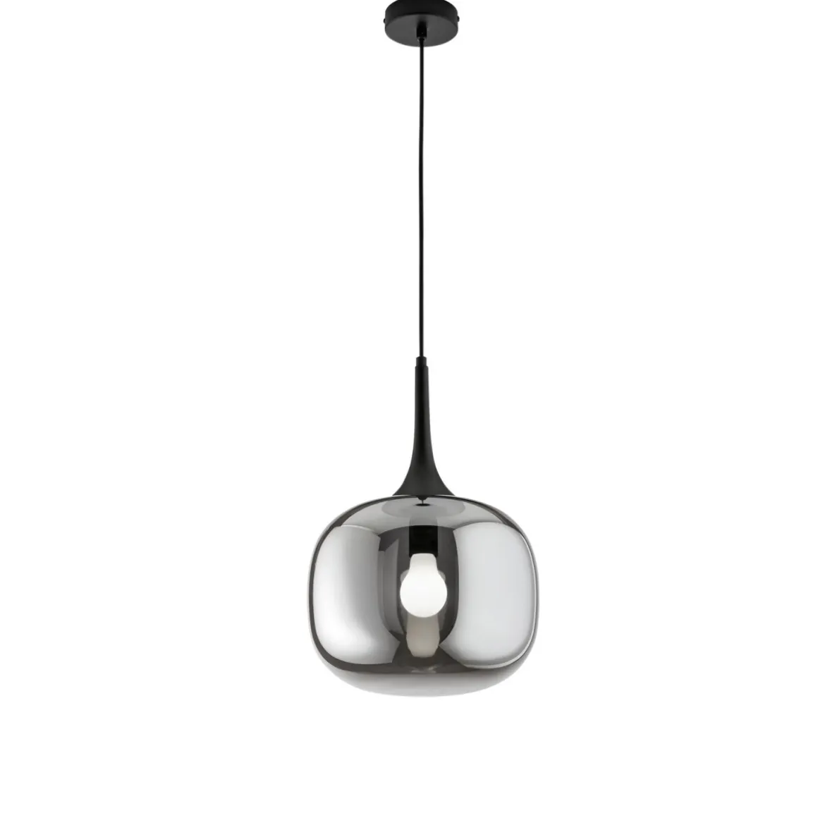 Luce in Vetro e Metallo Elegante di Design Lampadario a Sospensione