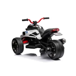 Macchina Bambino Mini Quad Elettrico Bianco Cavalcabile a Batteria 12 V