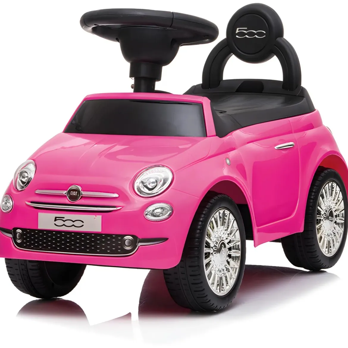 Macchina Cavalcabile per Bambini Primi Passi Fiat 500 Rosa