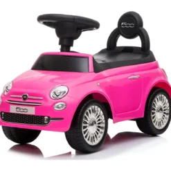 Macchina Cavalcabile per Bambini Primi Passi Fiat 500 Rosa