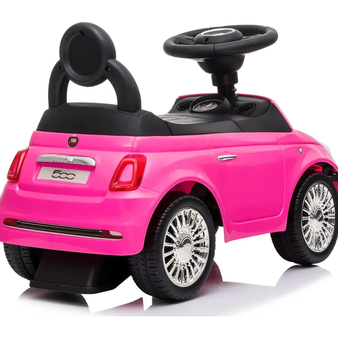 Macchina Cavalcabile per Bambini Primi Passi Fiat 500 Rosa