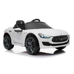 Macchina Elettrica a Batteria Maserati Ghibli Bianca Radiocomandata