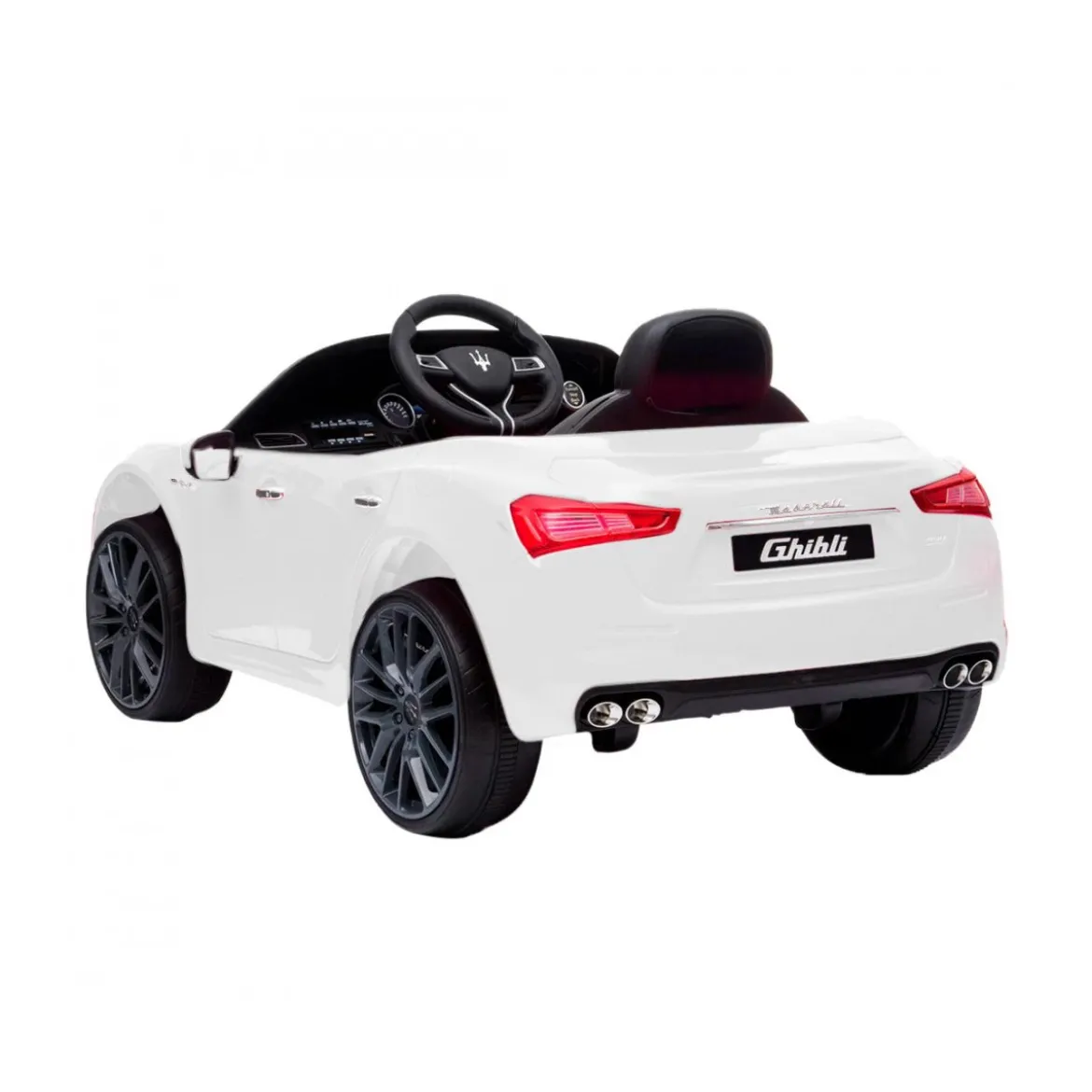 Macchina Elettrica a Batteria Maserati Ghibli Bianca Radiocomandata