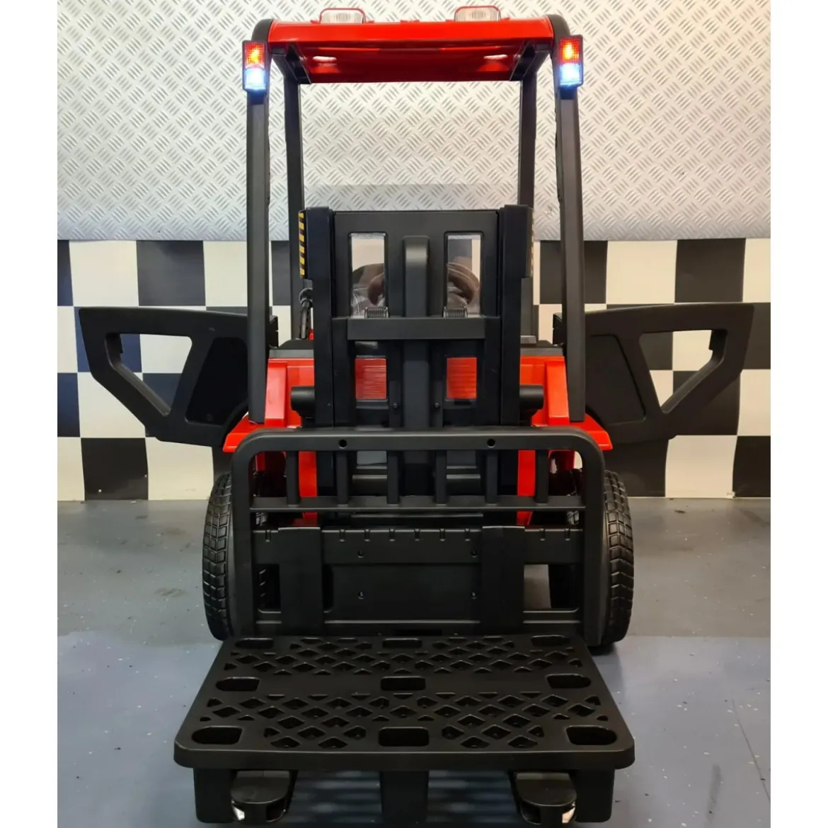 Macchina Elettrica Auto a Batteria con Elevatore per Bambini Rosso