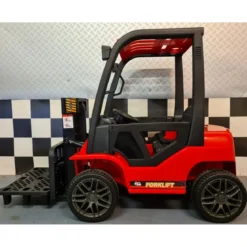 Macchina Elettrica Auto a Batteria con Elevatore per Bambini Rosso