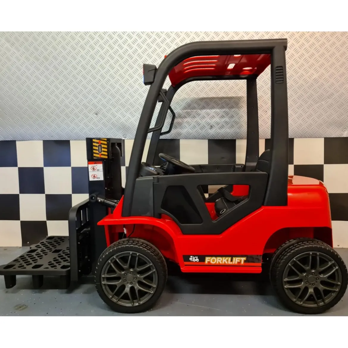Macchina Elettrica Auto a Batteria con Elevatore per Bambini Rosso