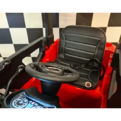 Macchina Elettrica Auto a Batteria con Elevatore per Bambini Rosso