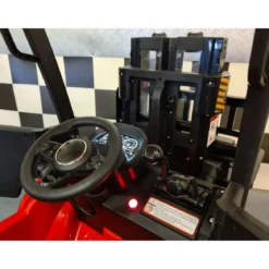 Macchina Elettrica Auto a Batteria con Elevatore per Bambini Rosso
