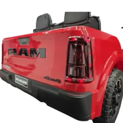Macchina Elettrica Bambini 12V Dodge Rosso Sedili Ecopelle Bluetooth