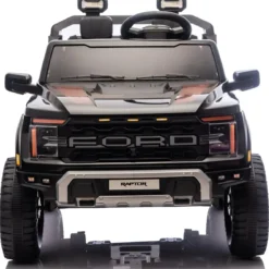 Macchina Elettrica Bambini 24V Ford Raptor Nero 2 Posti Sedile Ecopelle