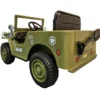 Macchina Elettrica Jeep Willy Verde per Bambini Fuoristrada Monoposto