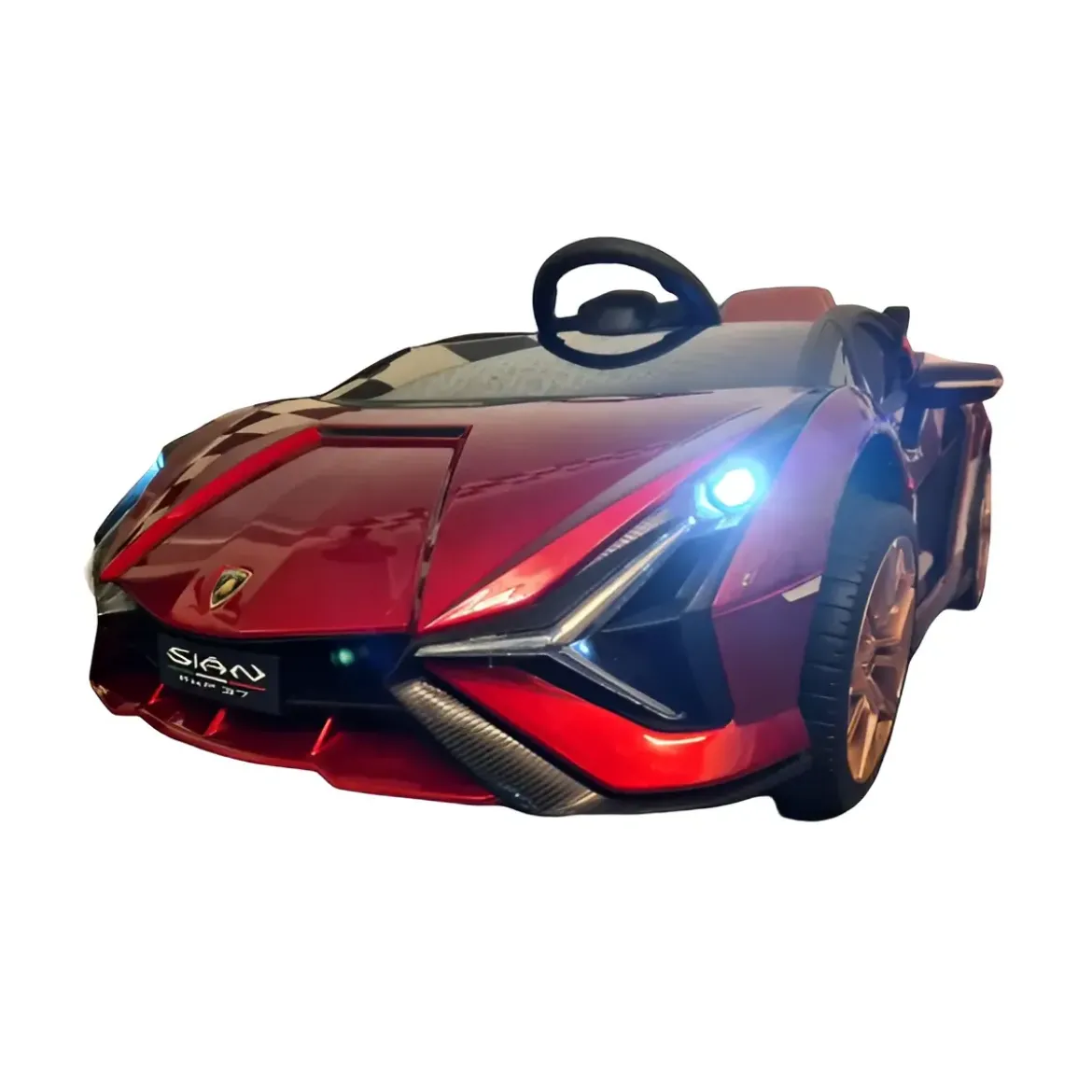 Macchina Elettrica per Bambini a Batteria Lamborghini Sian Rossa Auto Macchinina