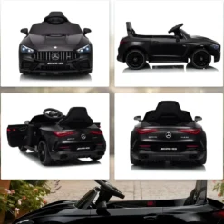 Macchina Elettrica per Bambini 12V Maserati Folgore Nero Telecomando