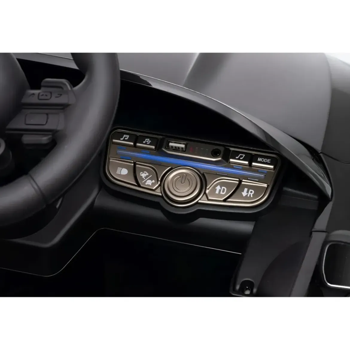 Macchina Elettrica per Bambini 12V Maserati Folgore Nero Telecomando