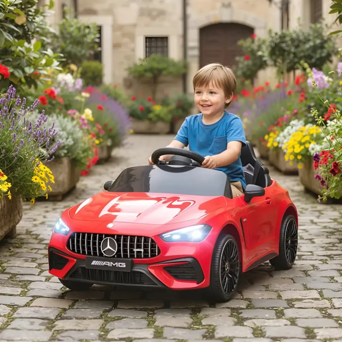 Macchina Elettrica per Bambini 12V Maserati Folgore Rosso Telecomando