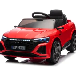 Macchina Elettrica per Bambini Audi Q8 Rosso Luci LED e Telecomando