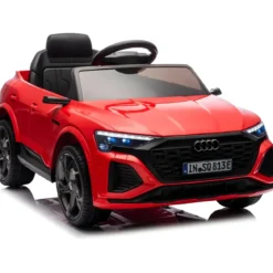 Macchina Elettrica per Bambini Audi Q8 Rosso Luci LED e Telecomando