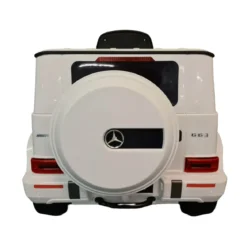 Macchina Elettrica per Bambini Mercedes Jeep G63 AMG a Batteria 12V Bianca