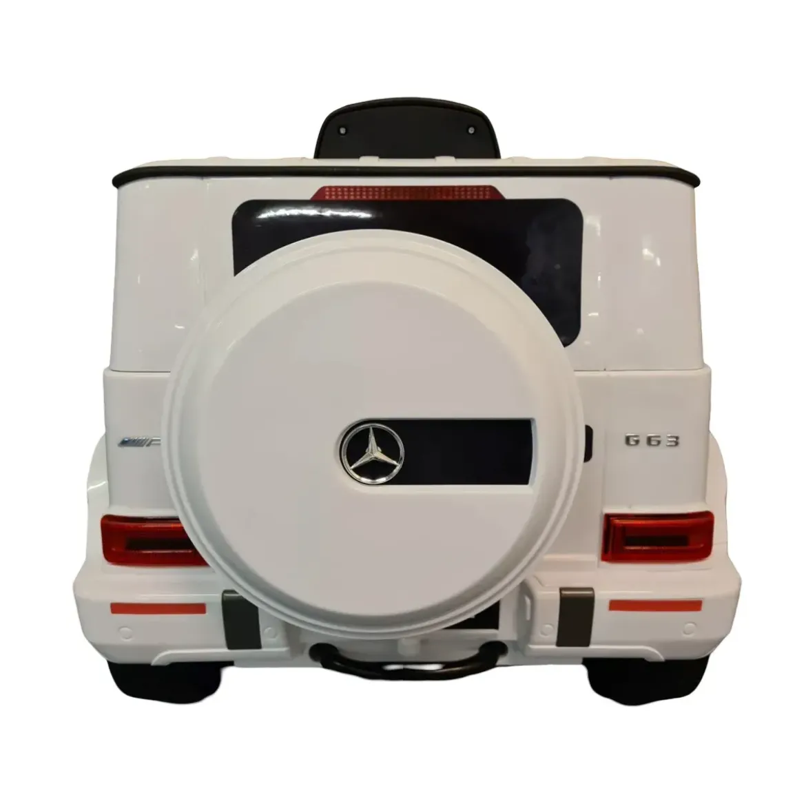 Macchina Elettrica per Bambini Mercedes Jeep G63 AMG a Batteria 12V Bianca