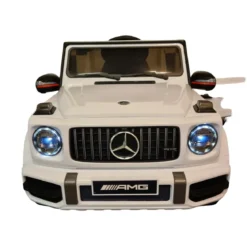 Macchina Elettrica per Bambini Mercedes Jeep G63 AMG a Batteria 12V Bianca